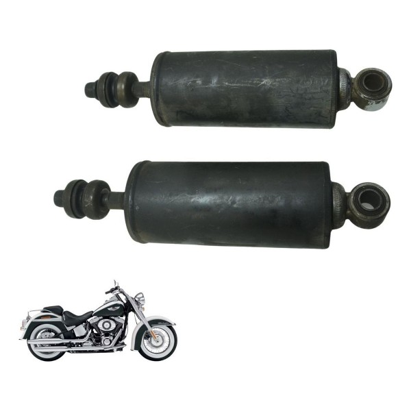 Par Amortecedor Traseiro Harley Softail Deluxe Flstn 12-15