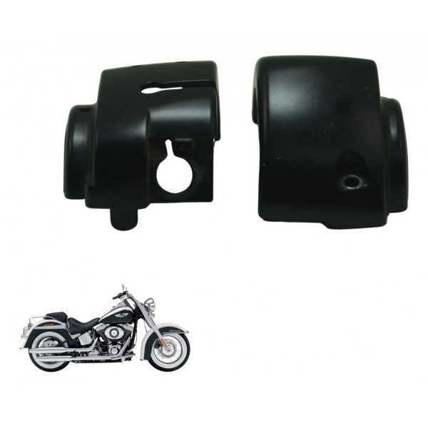 Carcaça Chave Punho Esq Harley Softail Deluxe Flstn 12-15