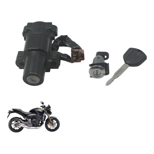 Kit Chave Ignição C/ Avaria Honda Cb 600f Hornet 08-11 Orig