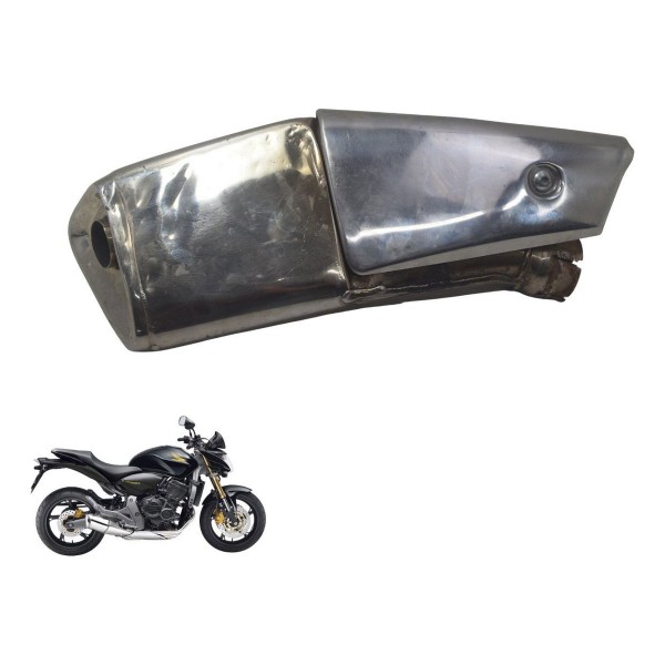 Ponteira Escape C/ Detalhes Honda Cb 600f Hornet 08-11 Orig