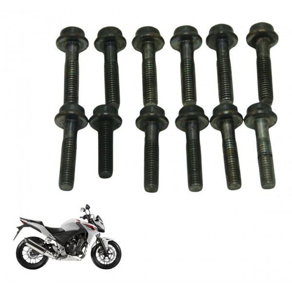 Jogo Tampa Motor Honda Cb 500 F 14-15 Original