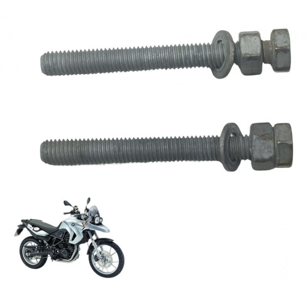 Par Parafuso Esticador Corrente Bmw F 650 Gs 09-12 Original