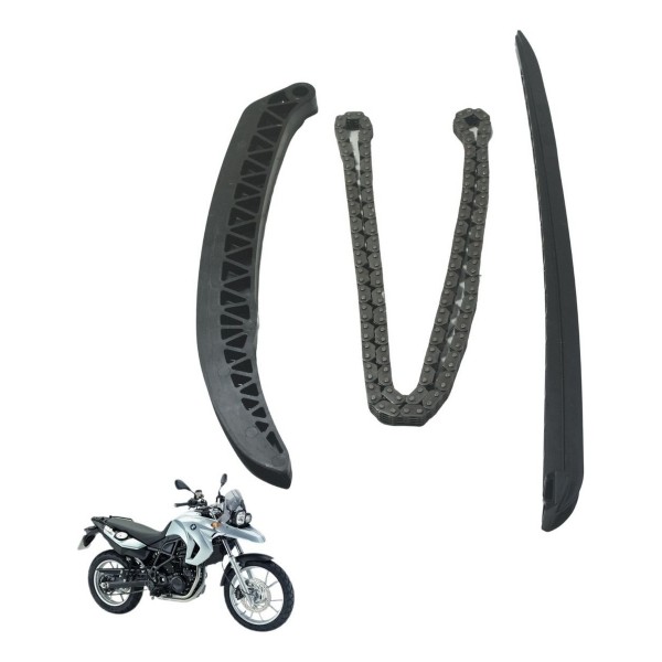 Kit Guia Tensor Corrente Comando Bmw F 650 Gs 09-12 Original