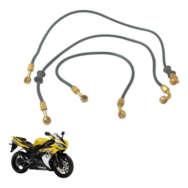 Kit Flexível Freio Aeroquip Yamaha Yzf R1 04-06