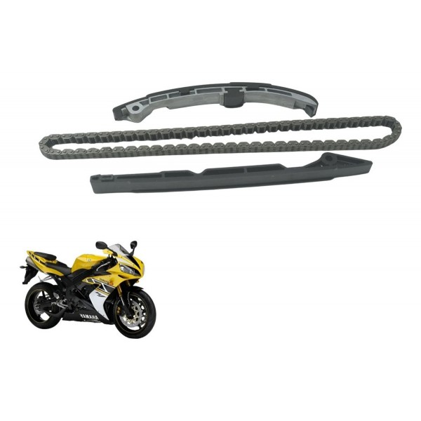 Kit Guia Tensor Corrente Comando Yamaha Yzf R1 04-06 Origina