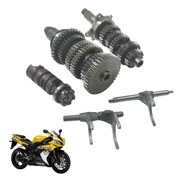 Caixa Marcha Câmbio C/ Avaria Yamaha Yzf R1 04-06 Original