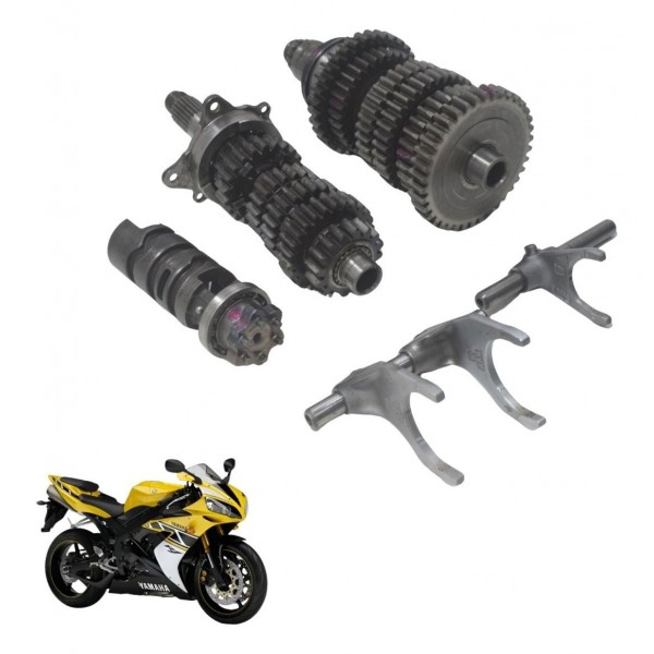 Caixa Marcha Câmbio C/avaria Yamaha Yzf R1 04-06 Original