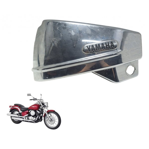 Carenagem Lateral Esq Yamaha Drag Star Xvs 650 96-08 Origina Prateado