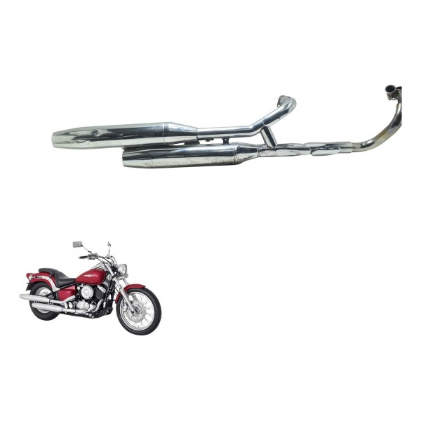 Escapamento C/detalhes Yamaha Drag Star Xvs 650 96-08 Origin