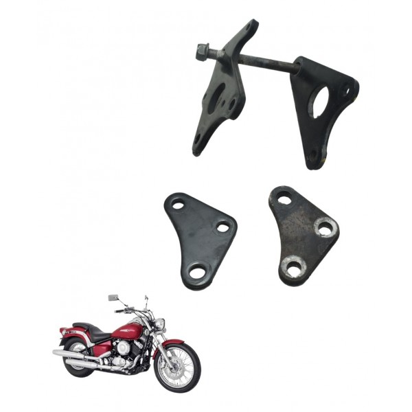 Kit Suporte Motor Yamaha Drag Star Xvs 650 96-08 Original