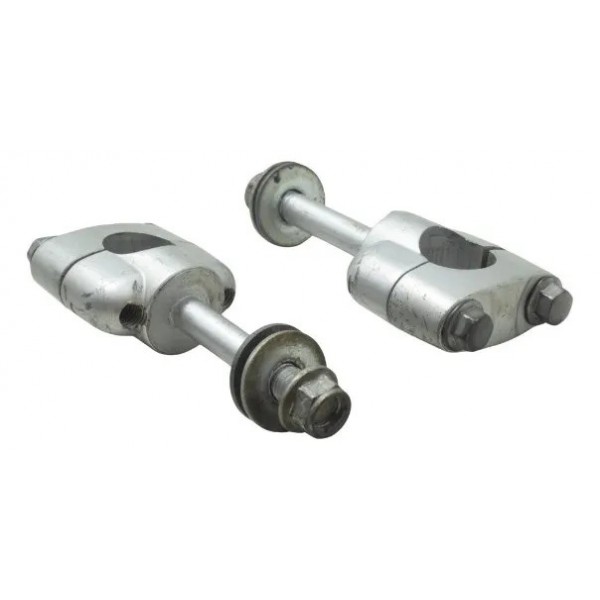 Par Riser Guidão Yamaha Xtz 250 Tenere 16-19 Origina Prateado