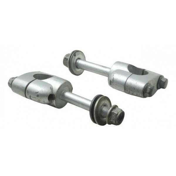 Par Riser Guidão Yamaha Xtz 250 Tenere 16-19 Origina Prateado