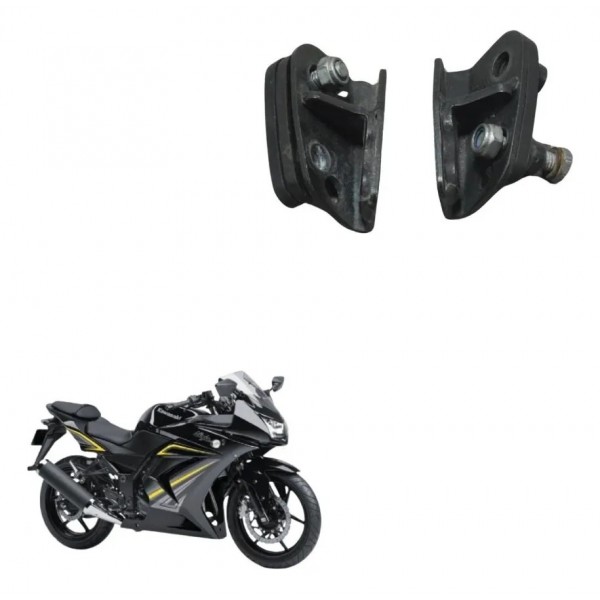 Par Suporte Espelho Retrovisor Kawasaki Ninja 250r 09-12