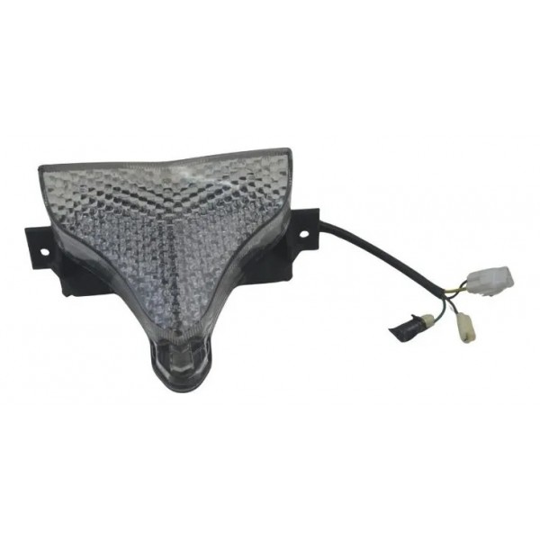 Lanterna Traseira C/ Pisca Embutido Yamaha Yzf R1 09-15 Cinza