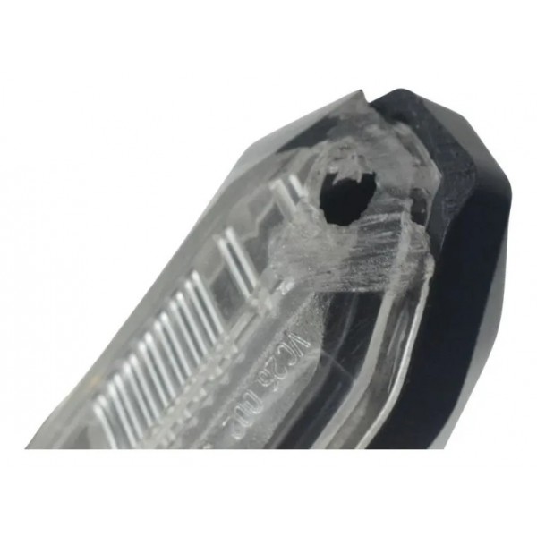 Par Pisca Traseiro Paralelo C/ Avaria Kawasaki Zx6r 08-12 Direito Cinza