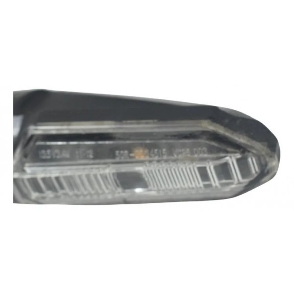 Par Pisca Traseiro Paralelo C/ Avaria Kawasaki Zx6r 08-12 Direito Cinza