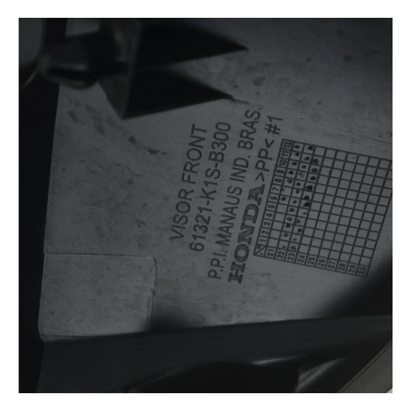 Acabamento Moldura Farol Honda Nxr 160 Bros 15-23 Original Preto