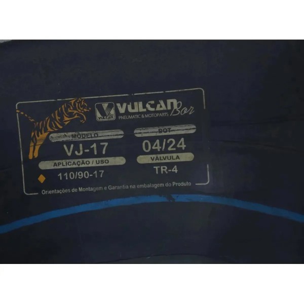 Camara Ar Vulcan 110/90-17 C/ Remendo Preto