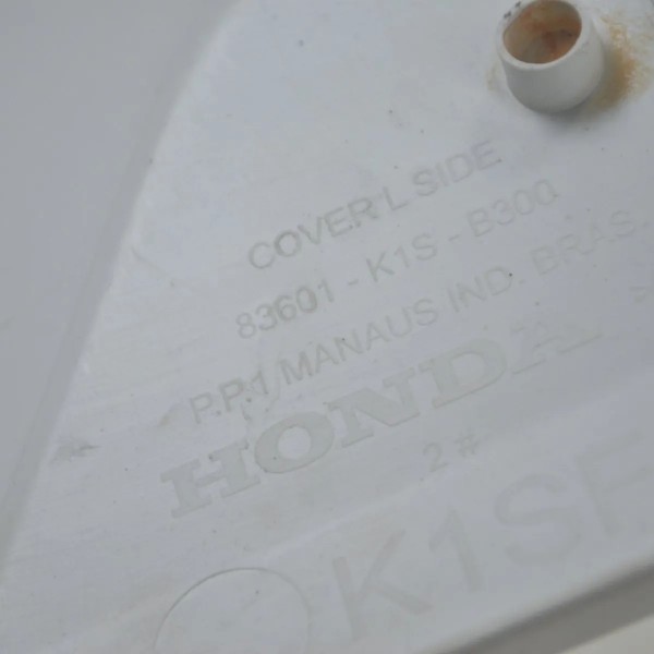 Carenagem Lateral Esquerda Honda Nxr 160 Bros 15-23 Original Branco