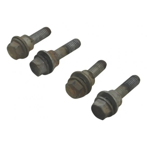 Jogo Parafuso Alça Tras Honda Nxr 160 Bros 15-23 Original Cinza