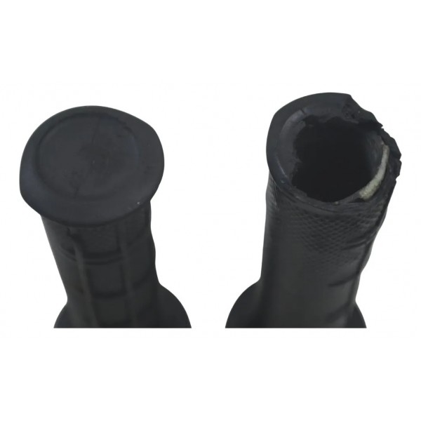 Par Manopla C/ Avaria Honda Nxr 160 Bros 15-23 Preto