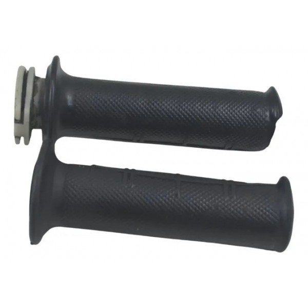 Par Manopla C/ Avaria Honda Nxr 160 Bros 15-23 Preto