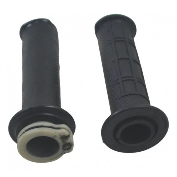 Par Manopla C/ Avaria Honda Nxr 160 Bros 15-23 Preto