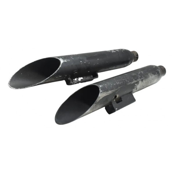 Par Ponteira Escape Esportiva C/ Deta Harley Dyna 08-11 Orig