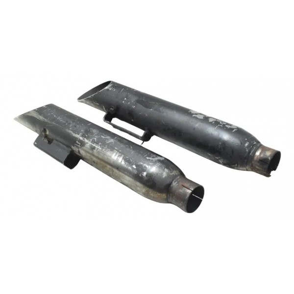 Par Ponteira Escape Esportiva C/ Deta Harley Dyna 08-11 Orig