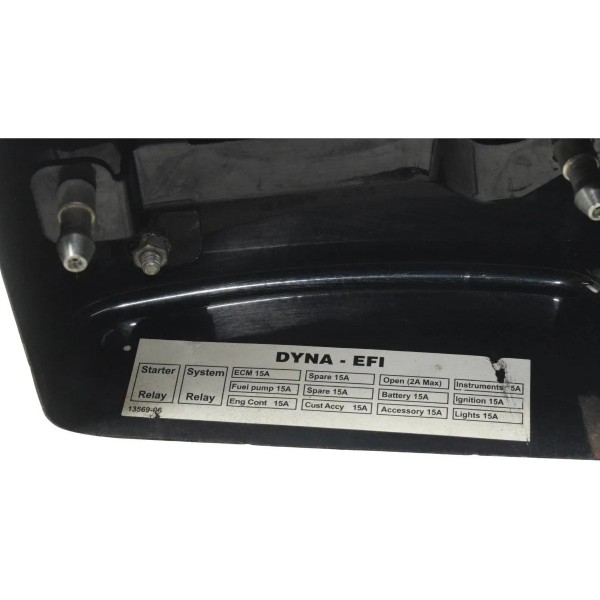 Tampa Lateral Esquerda Harley Dyna 08-11 Original Preto