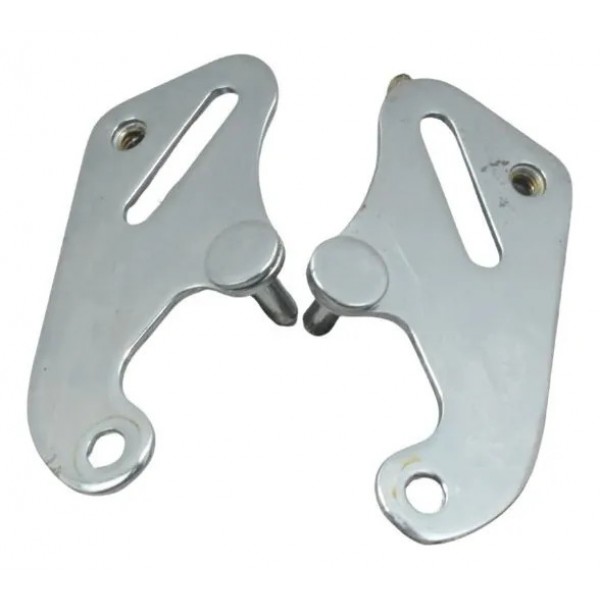 Par Suporte Cinta Banco Harley Electra Glide Limited 14-17 Prateado