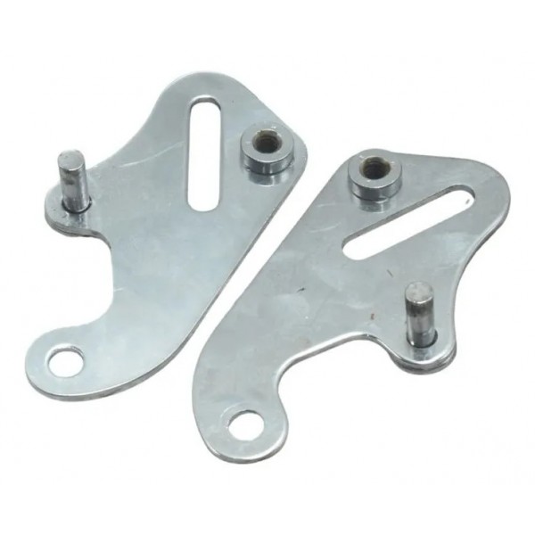 Par Suporte Cinta Banco Harley Electra Glide Limited 14-17 Prateado