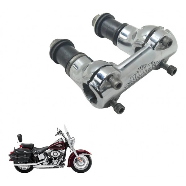 Riser Guidão Harley Softail Heritage Classic 11-15 Original Prateado