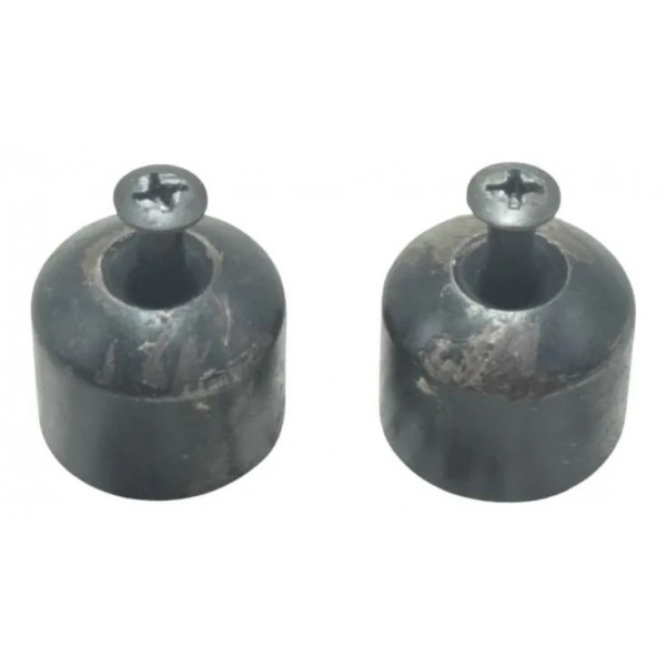 Par Peso Guidão C/ Detalhes Honda Cg 160 Titan 16-24 Origina Preto