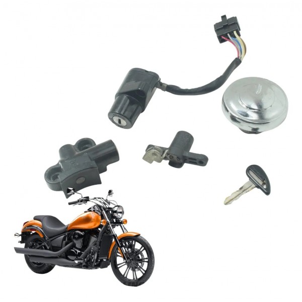 Kit Chave Ignição Kawasaki Vulcan Custom 900 09-15 Orig