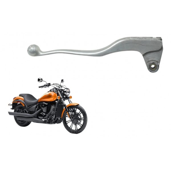 Manete Embreagem C/detalhes Kawasaki Vulcan Custom 900 09-15 Prateado