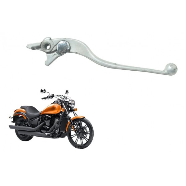 Manete Freio C/avaria Kawasaki Vulcan Custom 900 09-15 Origi Prateado