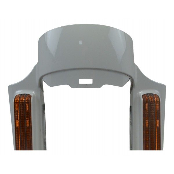 Lanterna C/pisca Led Suporte Placa Harley Street Glide Cvo Esquerdo Laranja