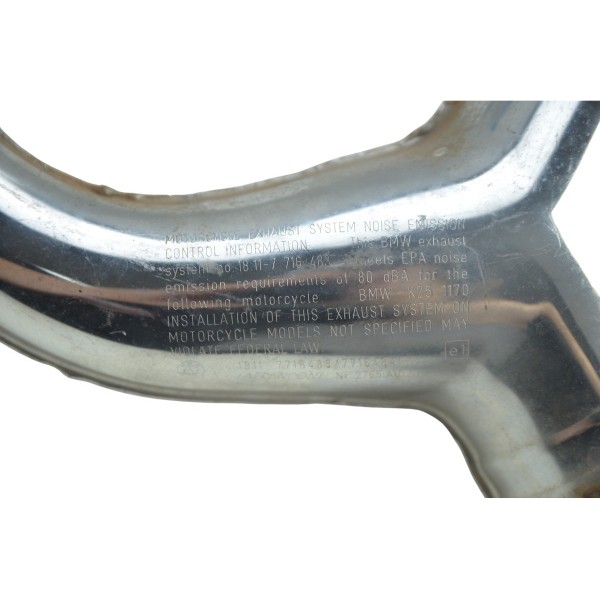 Escape Catalizador C/ Avaria Bmw R 1200 K25 Original Prateado