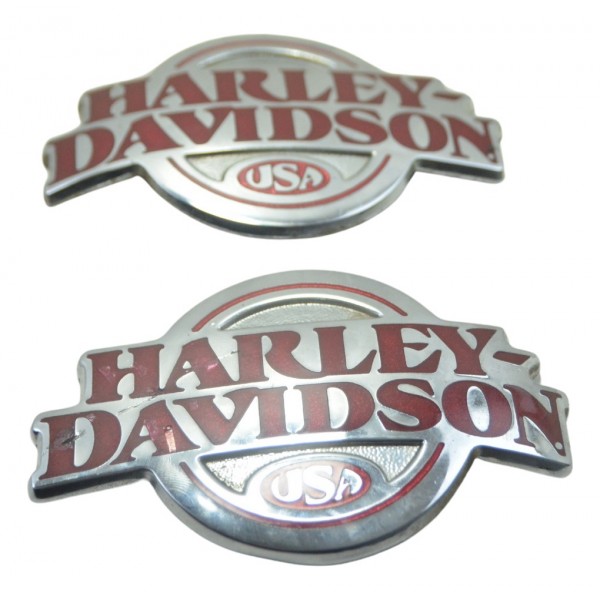 Par Emblema Tanque Harley Electra Glide Touring 1450 Orig