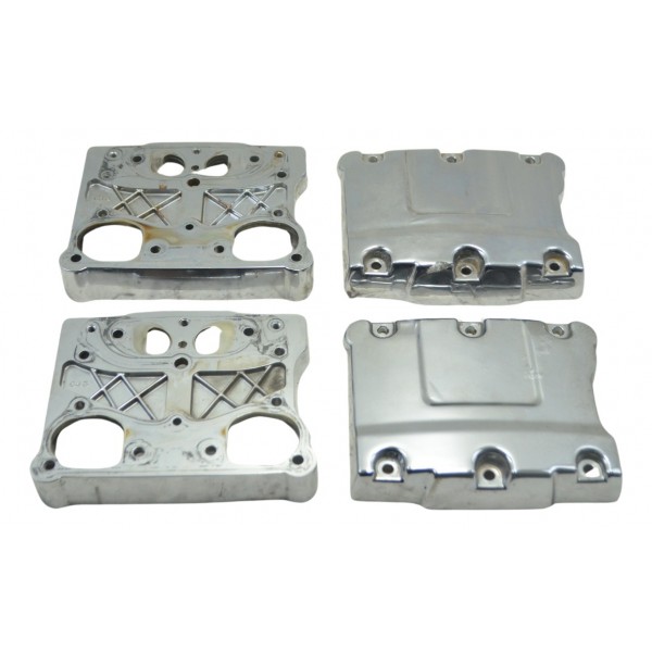 Jogo Tampa Cabeçote Harley Electra Glide Touring 1450 Orig Prateado