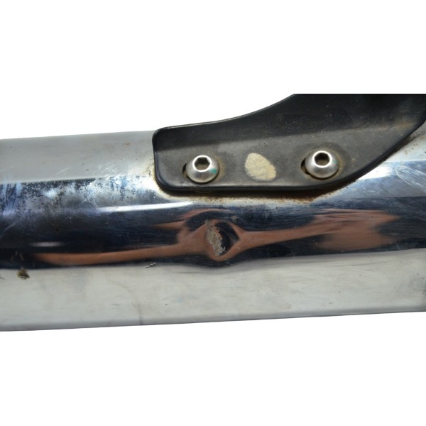 Ponteira Escape Esq C/ Det Triumph Bonneville T100 13-15 Cinza