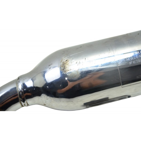 Ponteira Escape Esq C/ Det Triumph Bonneville T100 13-15 Cinza