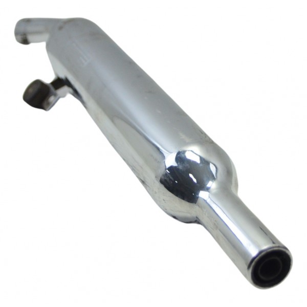 Ponteira Escape Esq C/ Det Triumph Bonneville T100 13-15 Cinza