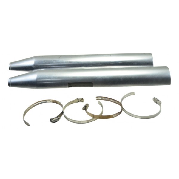 Par Protetor Capa Ponteira Escape Det Harley Softail 18-20