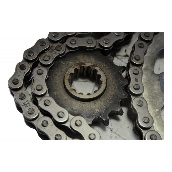 Kit Relação Honda Cb 600f Hornet 12-14 Paralelo Cinza