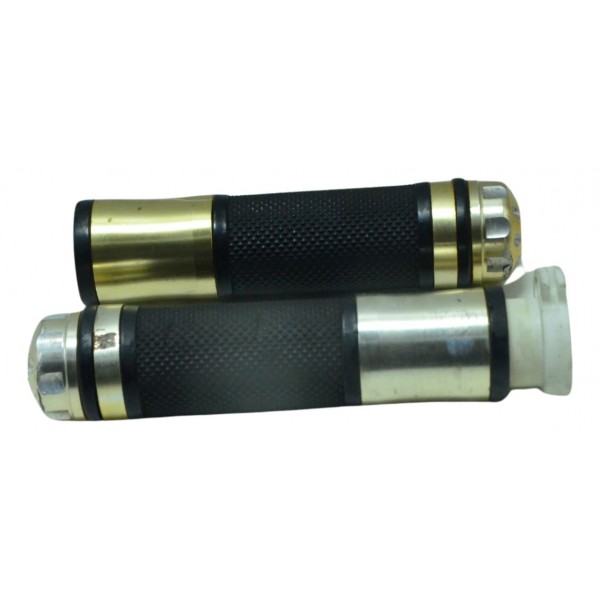 Par Manopla C/ Detalhes Esportivo Honda Cb 600f Hornet 12-14 Dourado