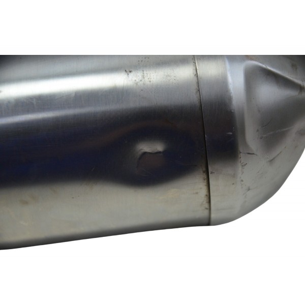 Ponteira Escape C/ Detalhes Bmw F 700 Gs 2017 Original Prateado