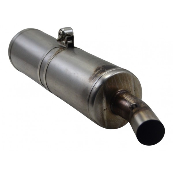 Ponteira Escape C/ Detalhes Bmw F 700 Gs 2017 Original Prateado