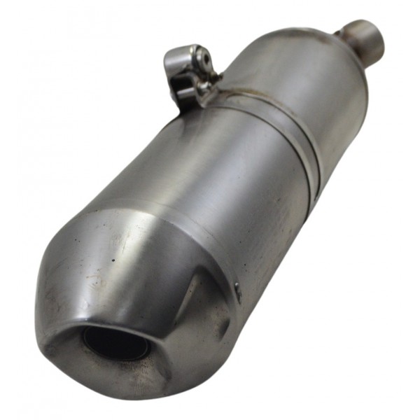 Ponteira Escape C/ Detalhes Bmw F 700 Gs 2017 Original Prateado